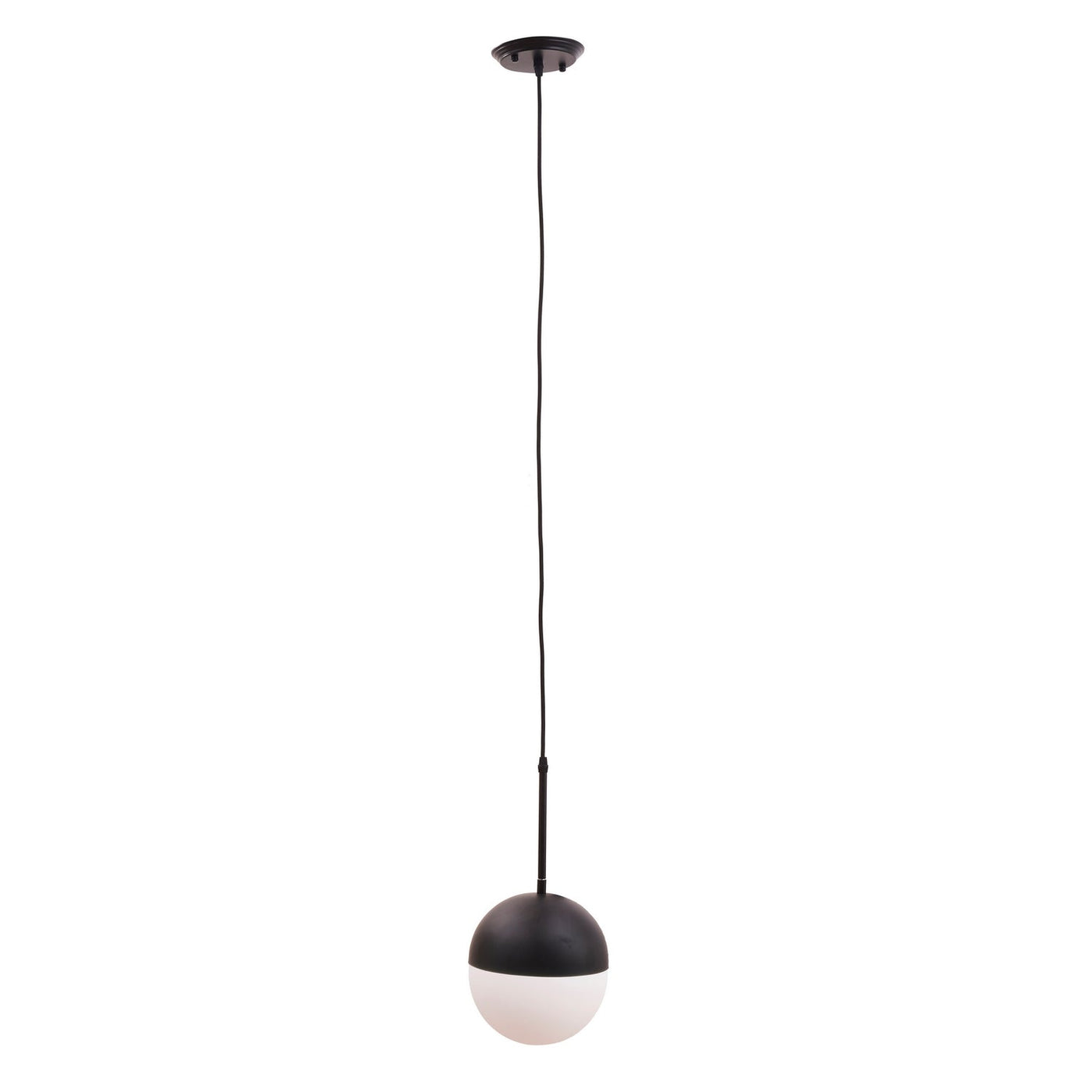 Amani Single Bulb Pendant - Black