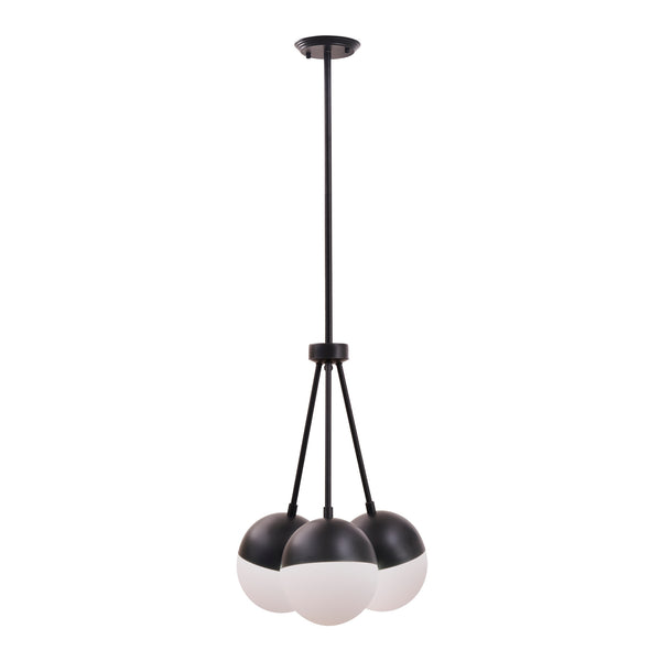 Amani 3-Bulb Pendant - Black