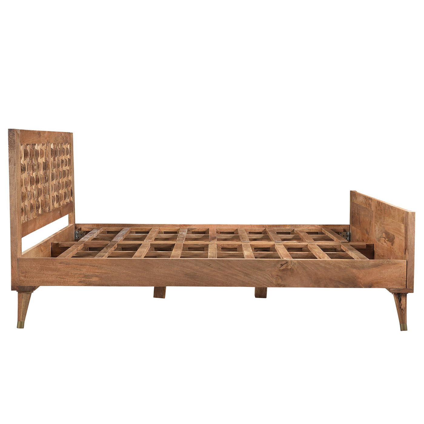 Clio Bed Frame in Light Honey Finish