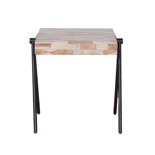 Taula Side Table in Natural Finish—Short