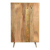 Clio Wardrobe Cabinet in Light Honey Finish