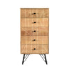 Mosaic 5-Drawer Chest of Drawers in Natural Finish