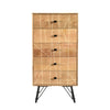 Mosaic 5-Drawer Chest of Drawers in Natural Finish