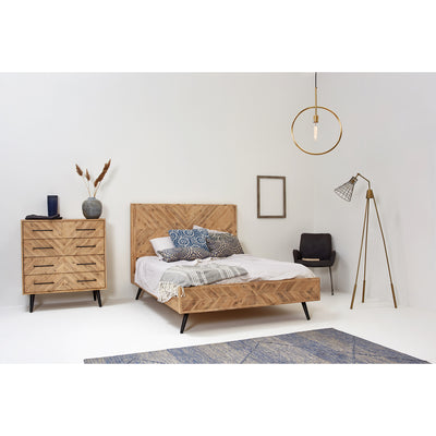 Jasmire 4-Drawer Chest of Drawers in White Limewash Finish