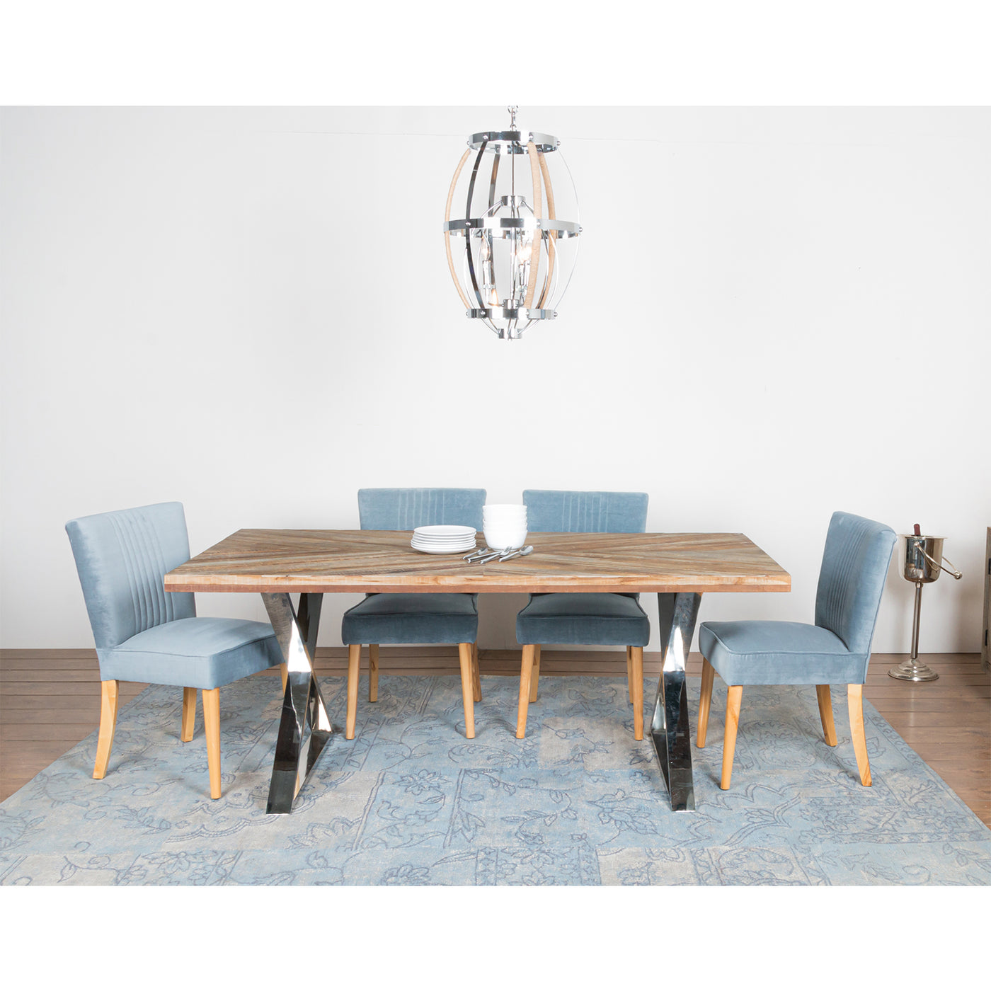 Matrix 6-Seat Dining Table in Natural Finish