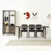 Odd Chic Mid-Sized Dining Table in Dark Acacia