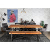 Railwood 8-Seat Dining Table in Mid-tone Brown Finish