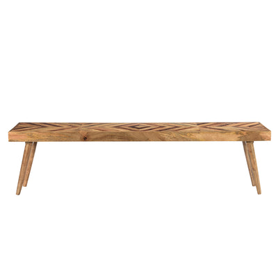Hart Dining Bench in Light Honey Finish—Small
