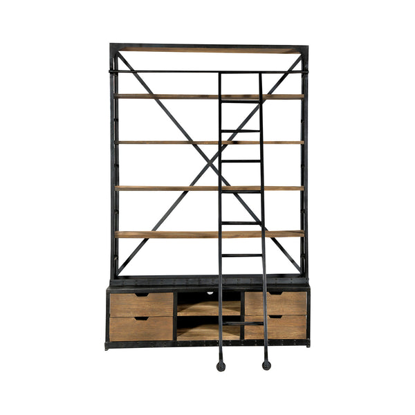 Industrial Double Hutch with Ladder