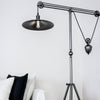 Libra 1-Bulb Floor Lamp—Silver