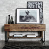 Casual Modern Home Media Unit in Multi-tone Natural Finish