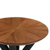 Isla Round Side Table in Almond Finish