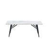 Micah Coffee Table in White Faux Marble