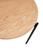 Mari Round Nesting End Tables in White Oak & Metal