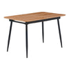 Magnus Extendable Dining Table in Wood Veneer & Metal Legs