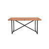 Railwood 6-Seat Dining Table in Mid-tone Brown Finish