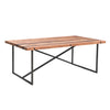 Railwood 8-Seat Dining Table in Mid-tone Brown Finish