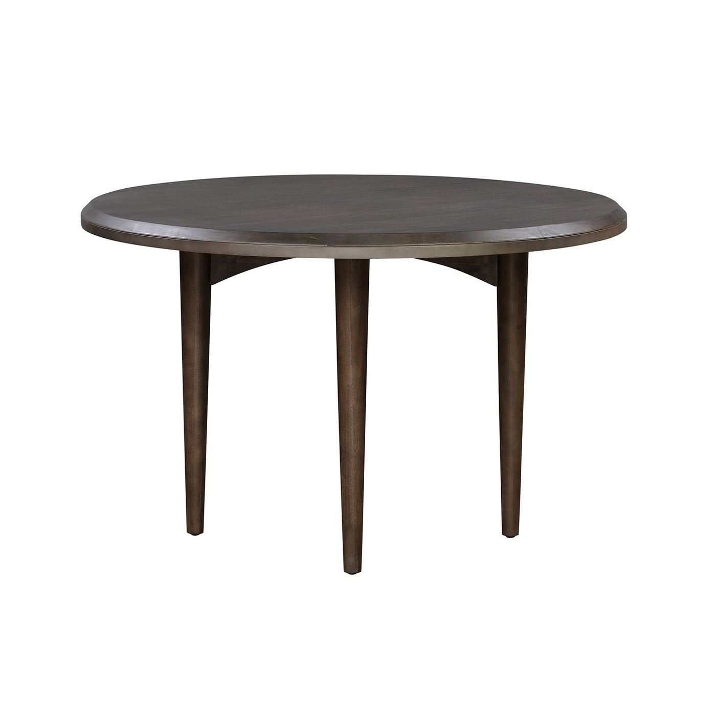 Odd Chic Small Round Dining Table in Dark Acacia