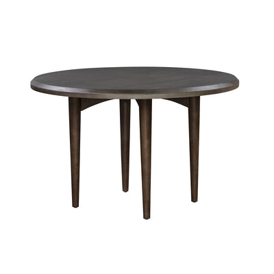 Odd Chic Small Round Dining Table in Dark Acacia