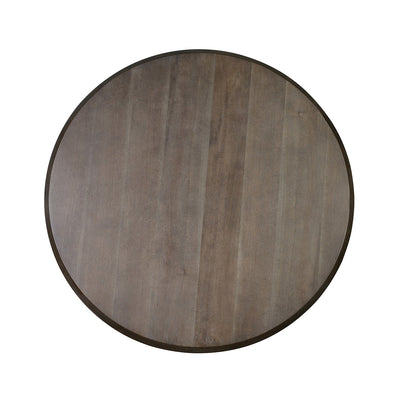 Odd Chic Small Round Dining Table in Dark Acacia