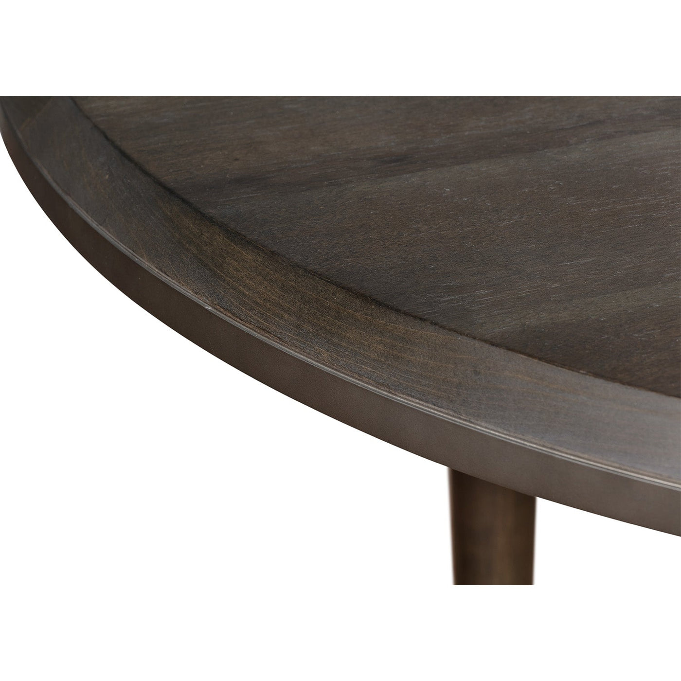 Odd Chic Small Round Dining Table in Dark Acacia