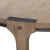 Iman Small Round Dining Table in Light Brown Finish