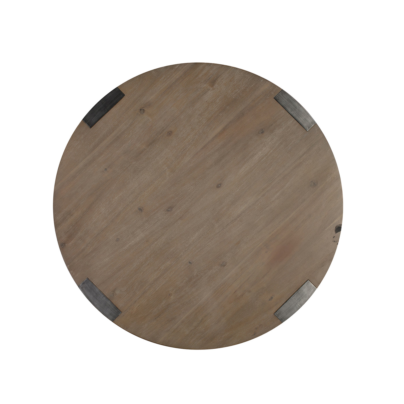Iman Small Round Dining Table in Light Brown Finish