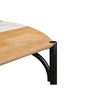 Lunas Dining Table in Mango Wood & White Marble