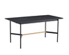 Svart 63" Dining Table in Black Oak