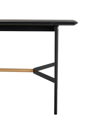 Svart 63" Dining Table in Black Oak