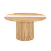 Lunas Round Dining Table in Mango Wood & White Marble