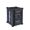 Container-Style Nightstand in Black