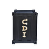 Container-Style Nightstand in Black