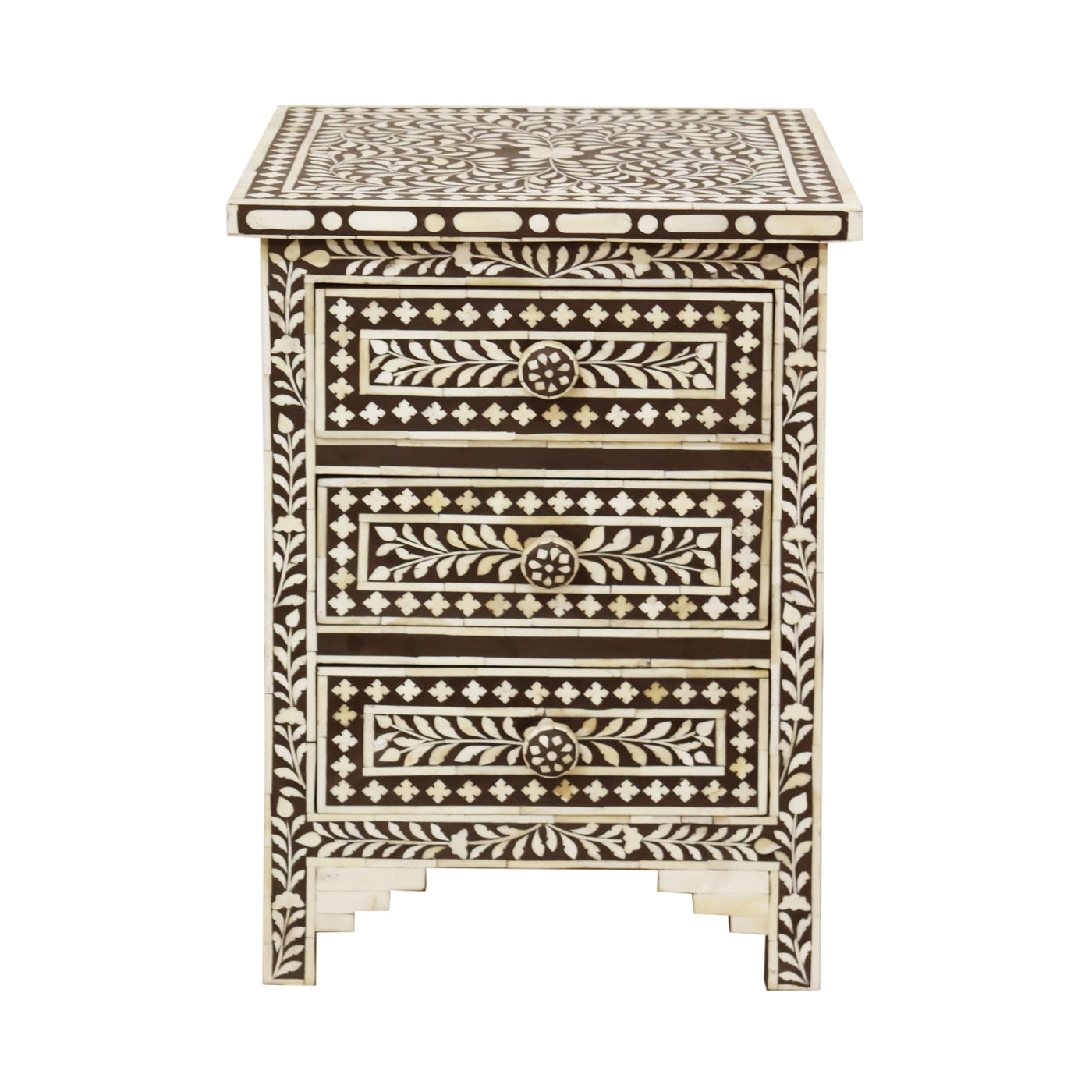 Aida 3-Drawer Nightstand