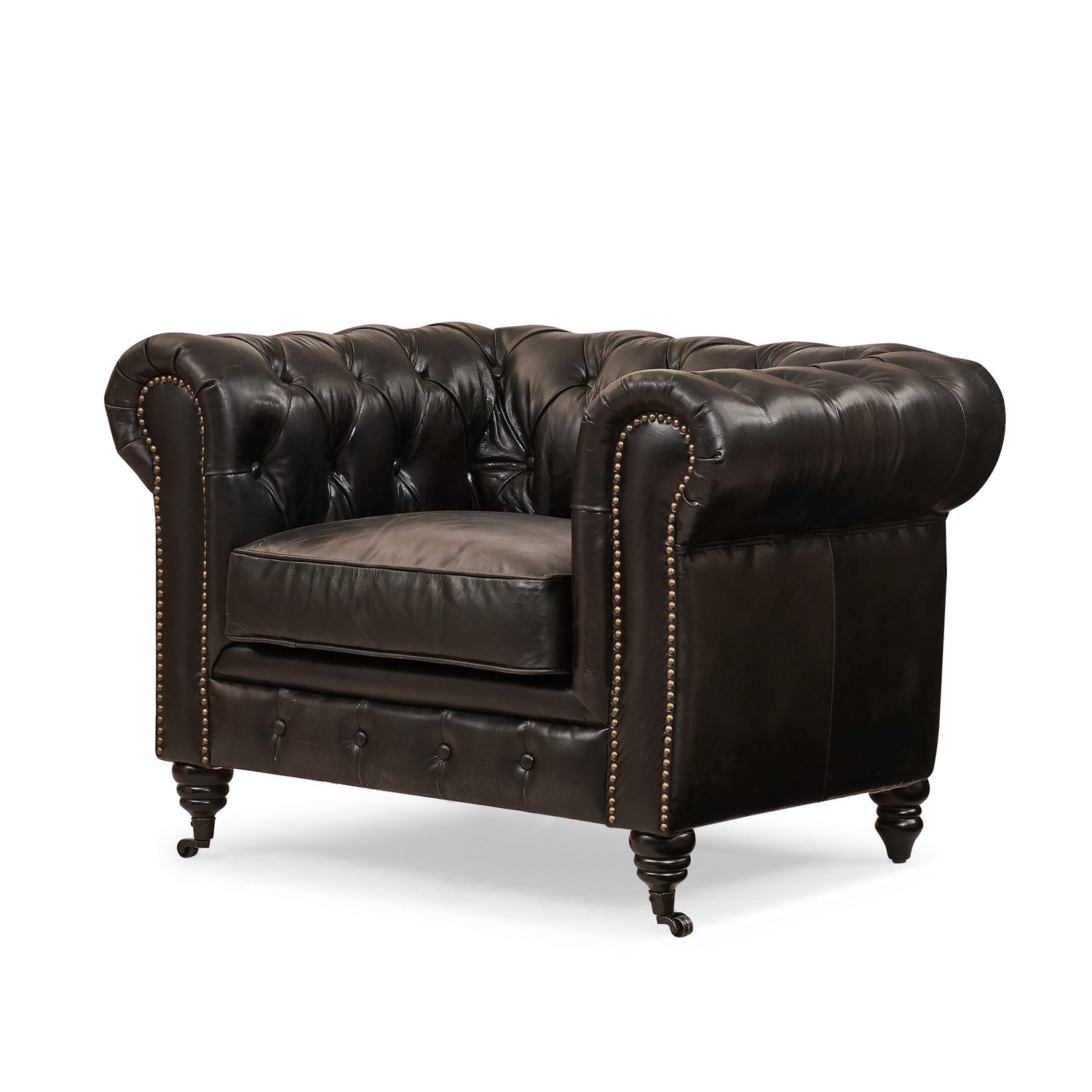 Leather sofa single shop seat