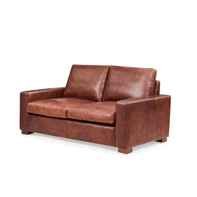 Cigar 2-Seater Leather Sofa