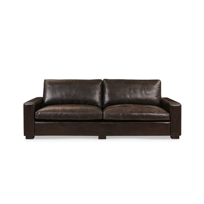Cigar 3-Seater Leather Sofa