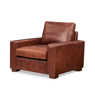 Cigar Single-Seat Leather Sofa