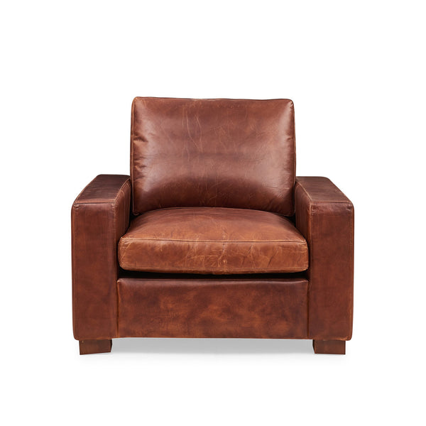 Cigar Single-Seat Leather Sofa