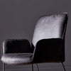 Dean Faux Leather Armchair in Vintage Grey