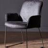 Dean Faux Leather Armchair in Vintage Grey